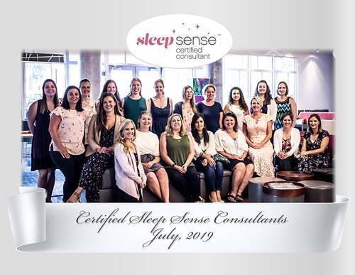 Group of ladies smiling having become Certified Sleep Sense Consultants